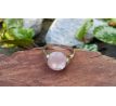 Růženín kámen lásky minerálový postříbřený prsten